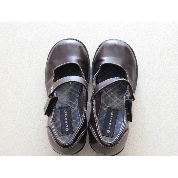 AIRWALK Girls Hook & Loop Closure Dress Up Shoes Brown Size 10 - Picture 9 of 9